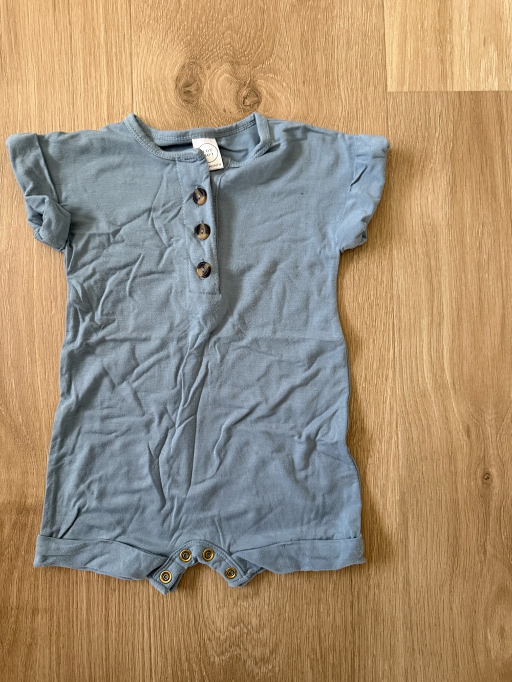 Lou Lou & Company Blue Short Sleeve One-Piece Romper